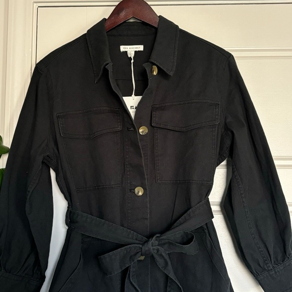 • NWT! [Free Assembly] Denim Utility Dress • - Picture 2 of 10